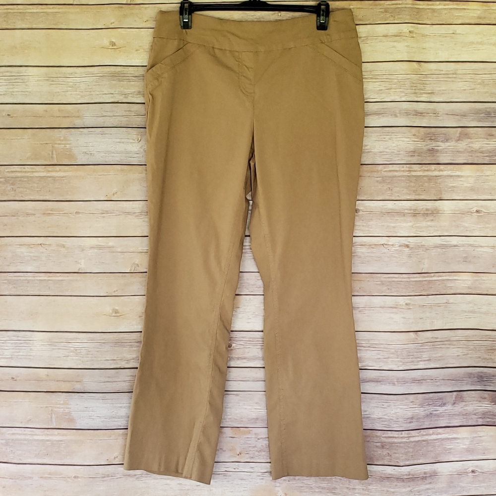 Kim Rogers Khaki Straight Leg Jeggings